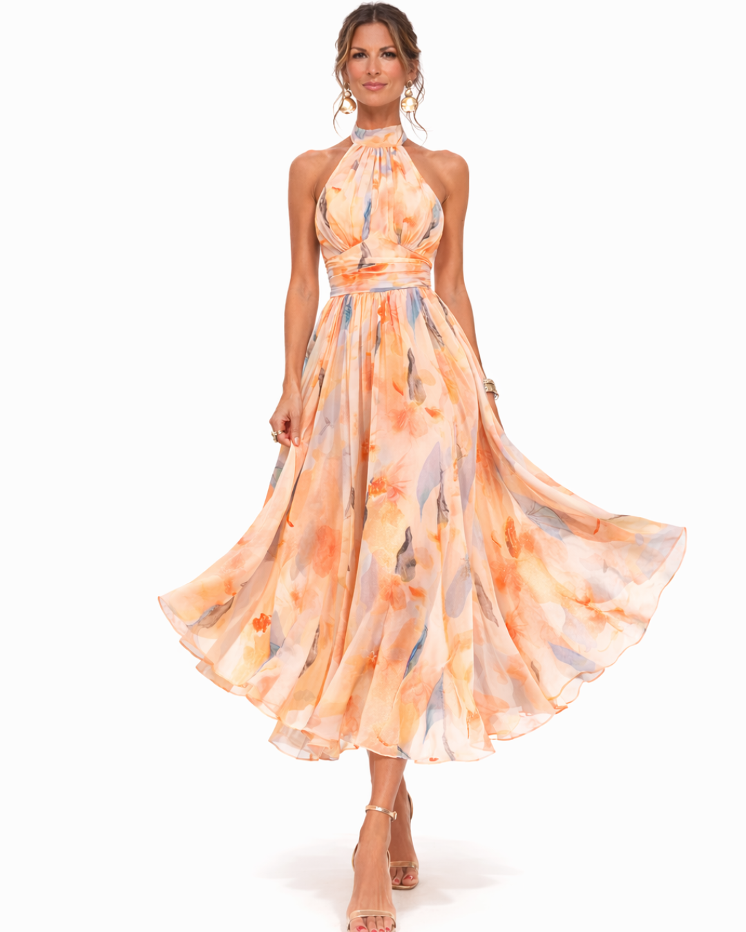 Aurora | Dress with halter neck