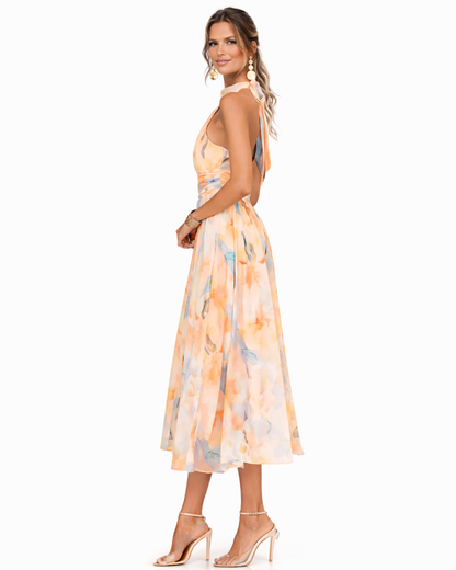 Aurora | Dress with halter neck