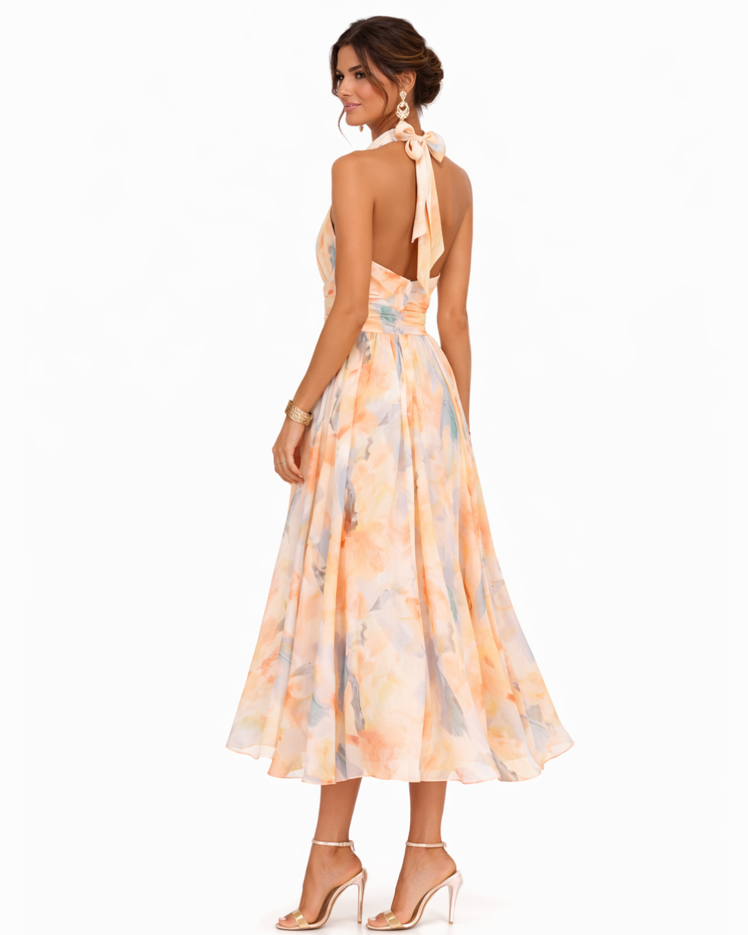 Aurora | Dress with halter neck