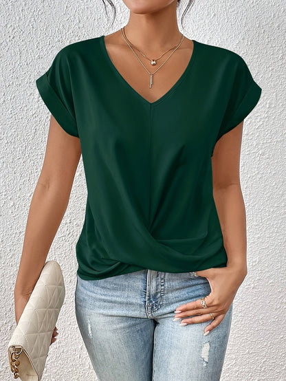 Comfortable T-shirt with an elegant neckline
