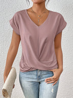 Comfortable T-shirt with an elegant neckline